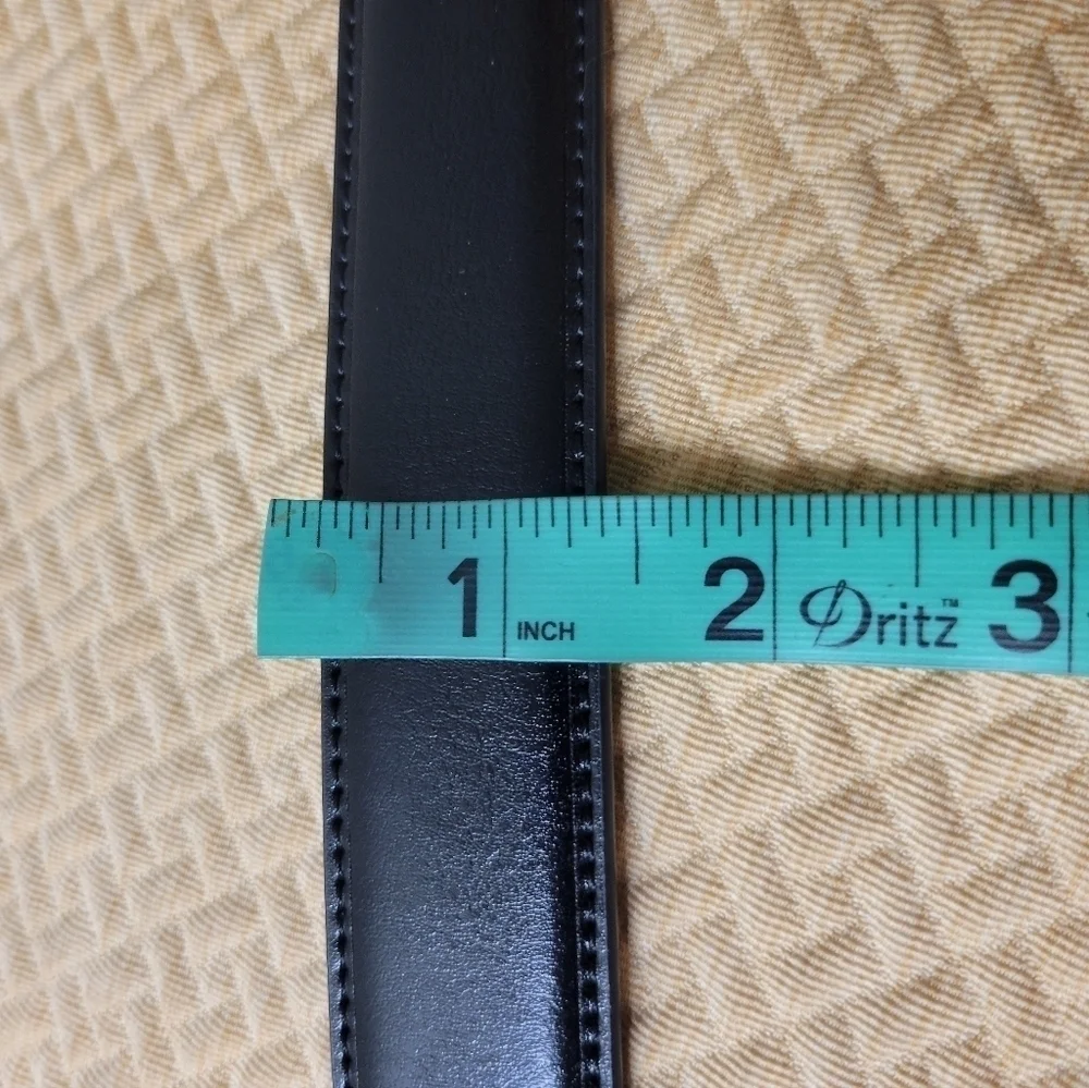 Dockers mens size XL black/brown reversible vegan leather belt